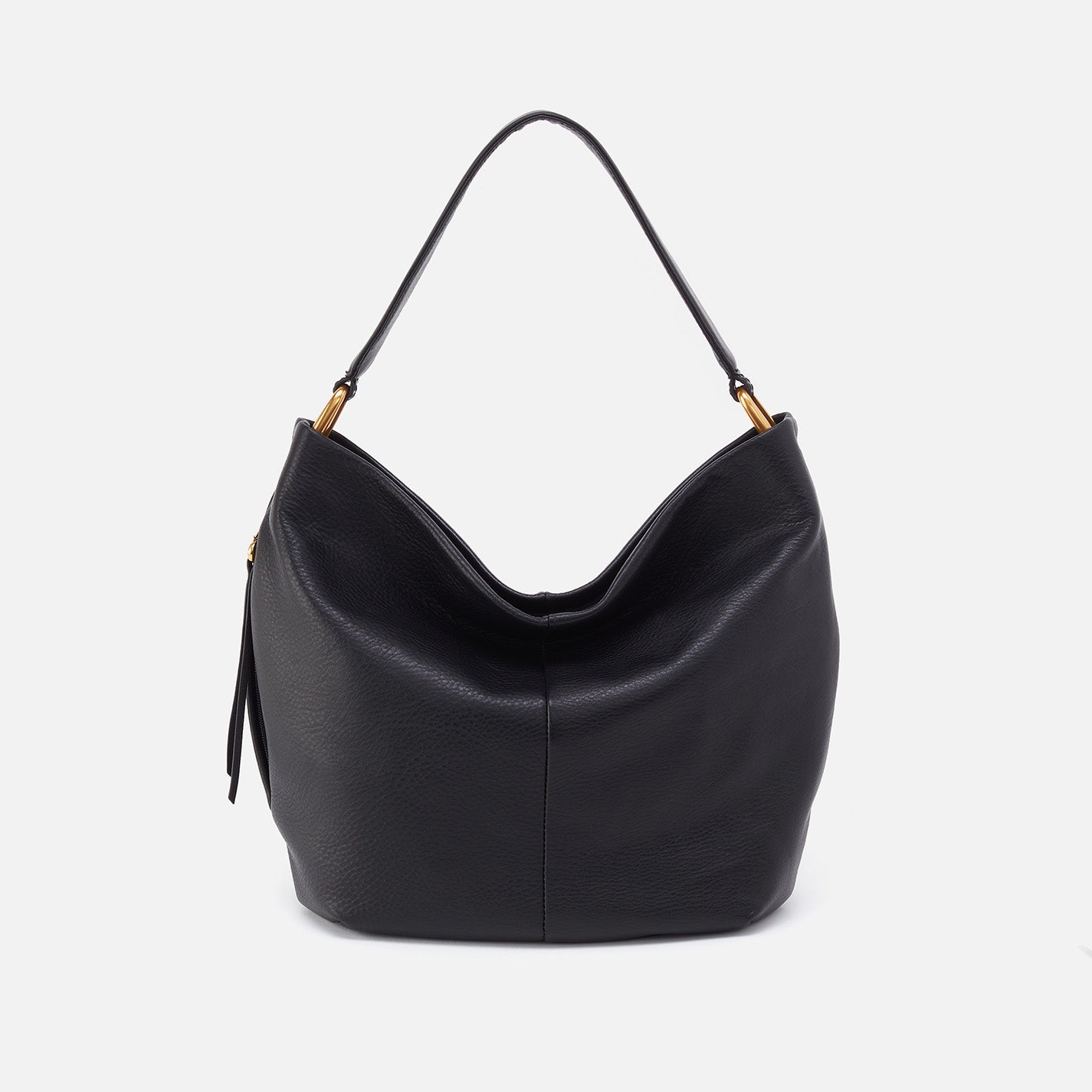 Harley Hobo in Pebbled Leather - Black