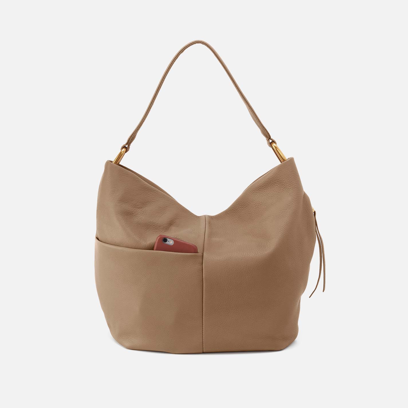 Harley Hobo in Pebbled Leather - Cedar Sagebrush - Image 4