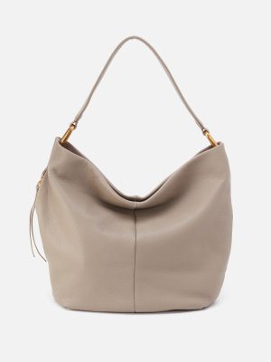 Harley Hobo In Pebbled Leather - Taupe
