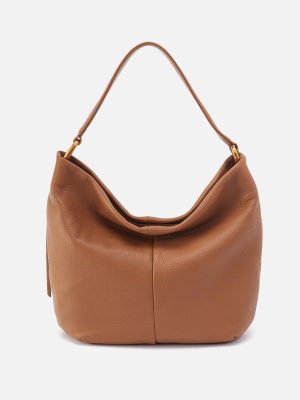 Harley Hobo in Pebbled Leather - Warm Honey