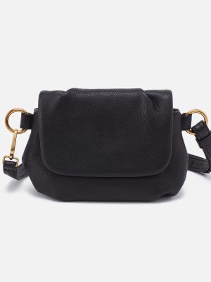 Harley Crossbody Sling In Pebbled Leather - Black