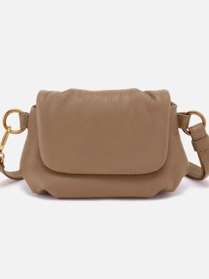 Harley Crossbody Sling in Pebbled Leather - Cedar Sagebrush
