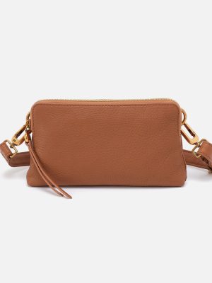Fern Slim Belt Bag In Pebbled Leather - Warm Honey