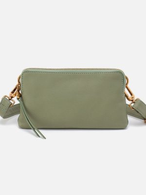 Fern Slim Belt Bag In Pebbled Leather - Watercress