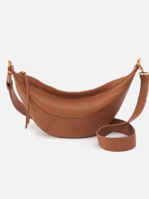 Carmen Sling In Pebbled Leather - Warm Honey