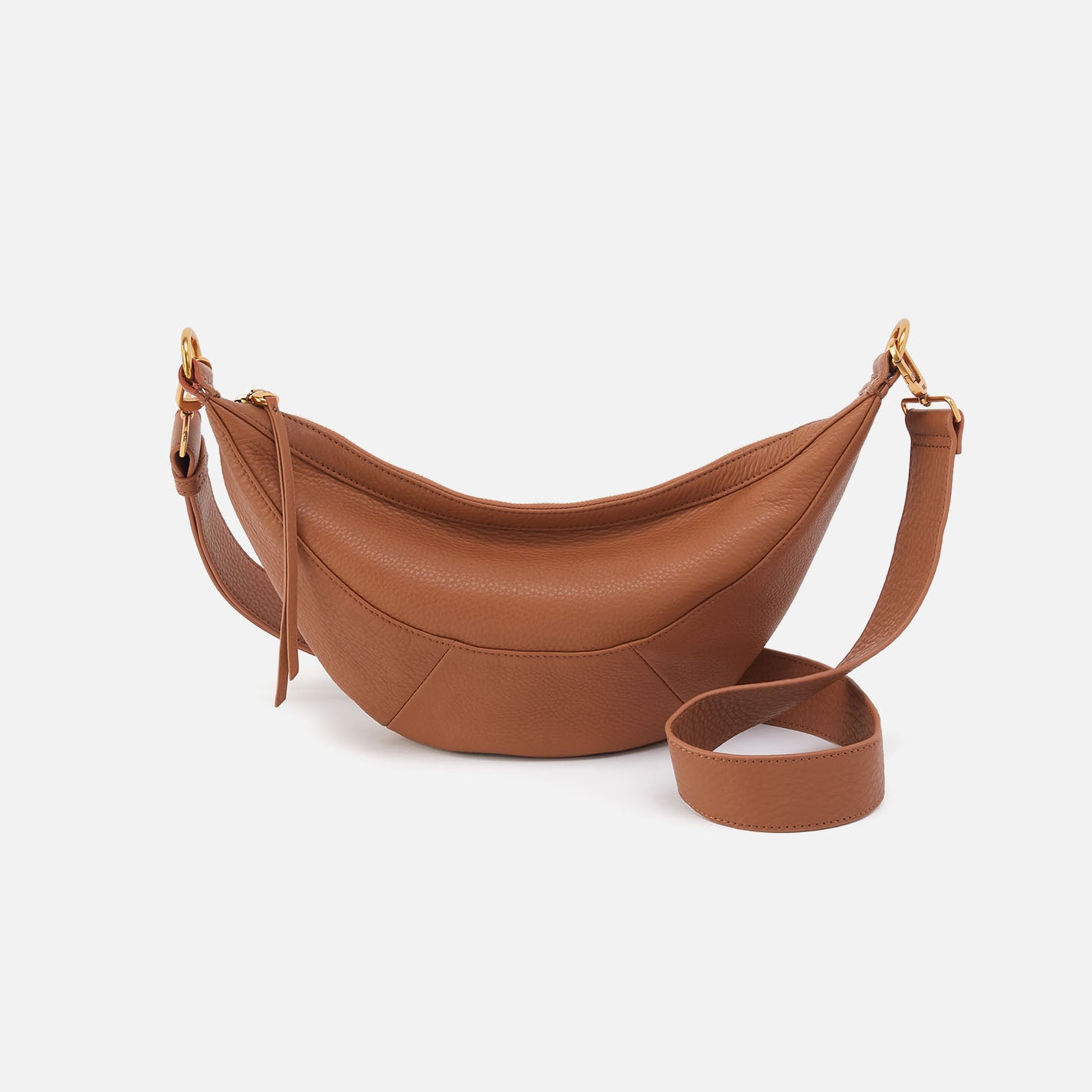 Carmen Sling In Pebbled Leather - Warm Honey