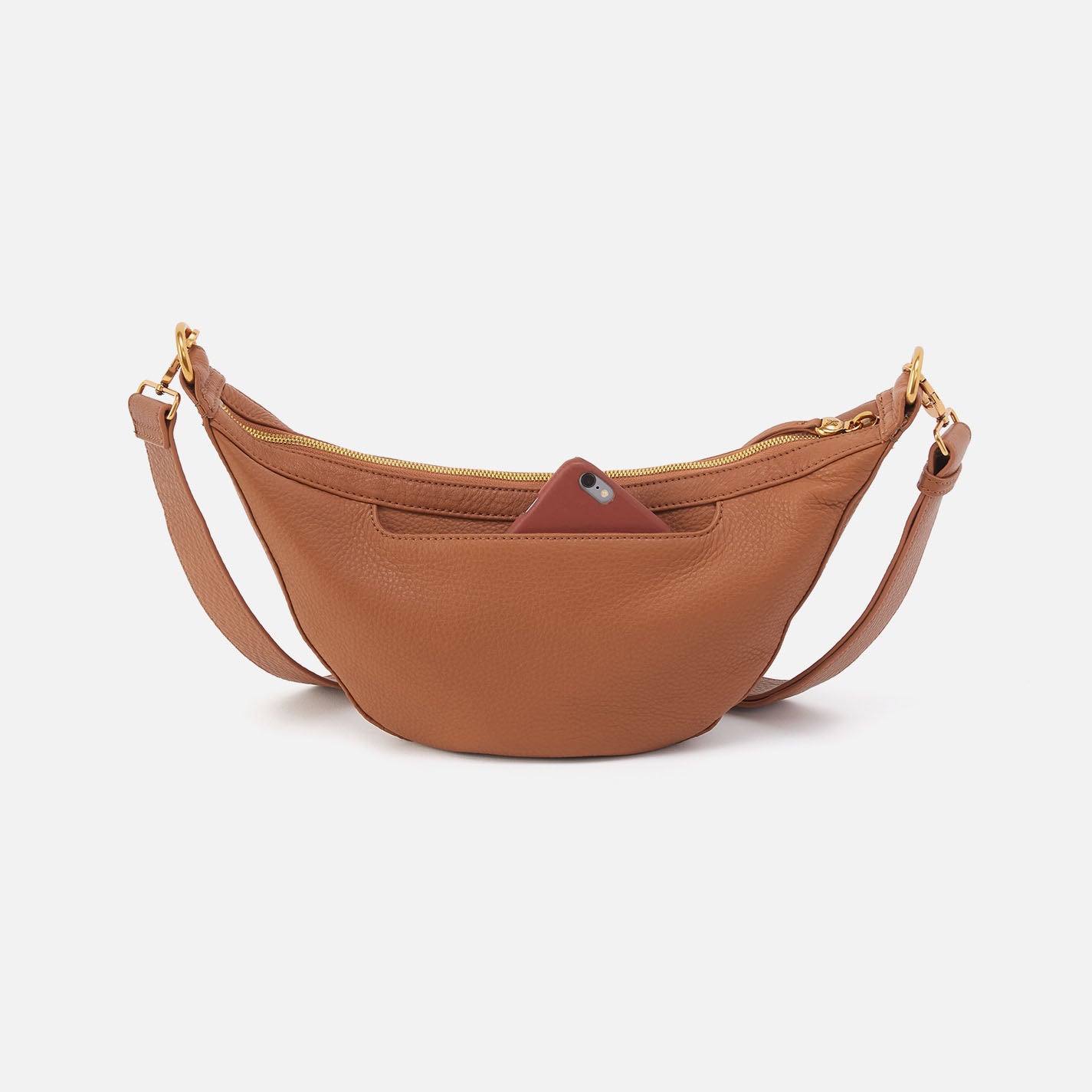 Carmen Sling In Pebbled Leather - Warm Honey - Image 4