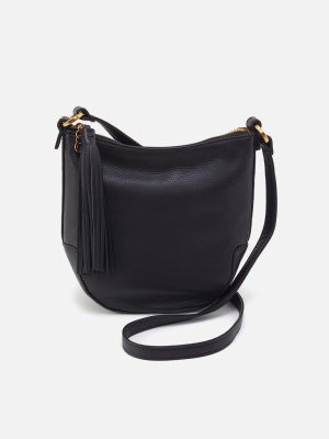 Lexi Crossbody in Pebbled Leather - Black