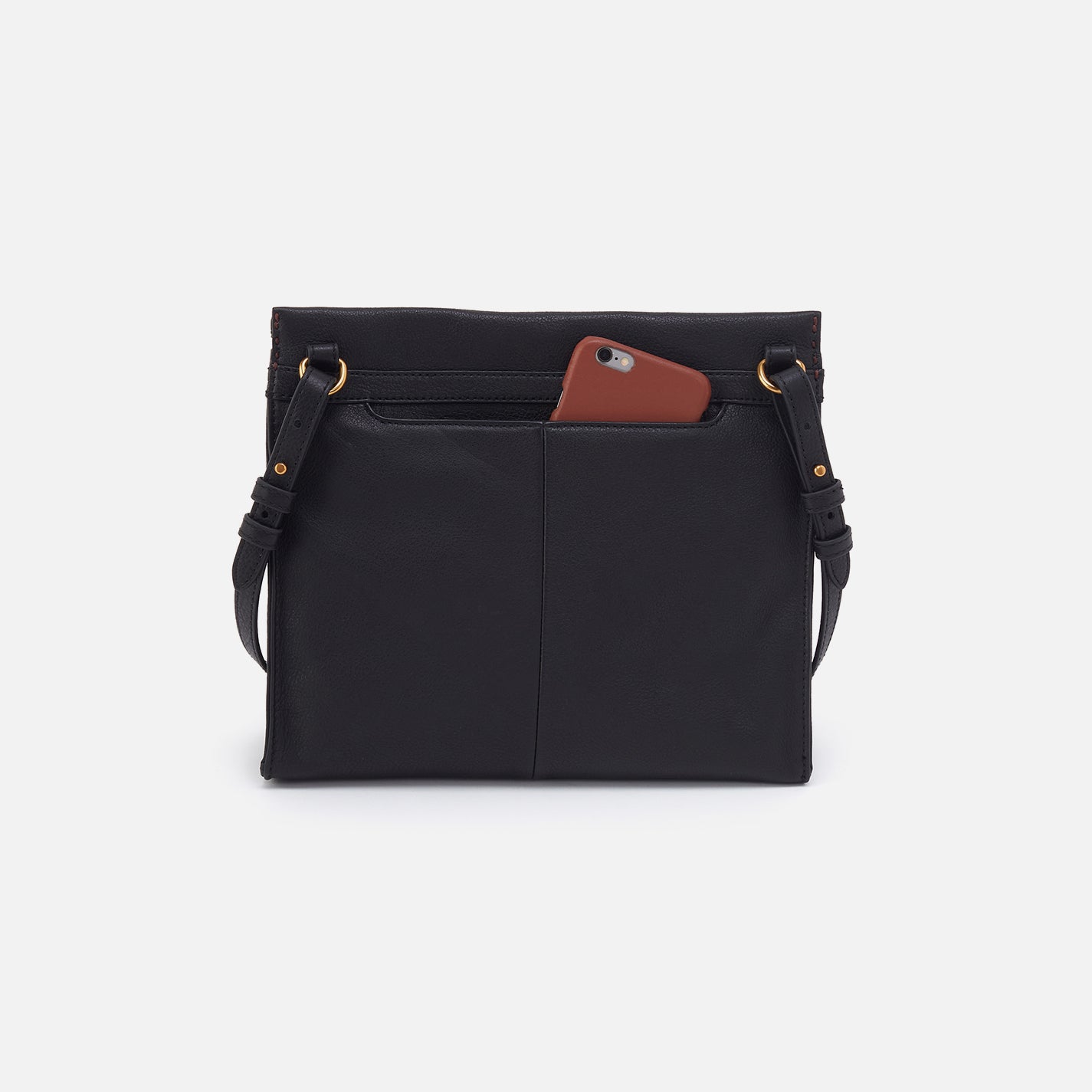 Austin Medium Crossbody in Pebbled Leather - Black - Image 2