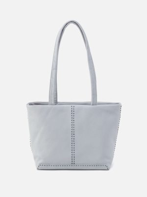 Austin Tote In Pebbled Leather - Blue Pearl