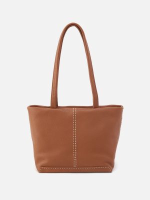 Austin Tote in Pebbled Leather - Warm Honey