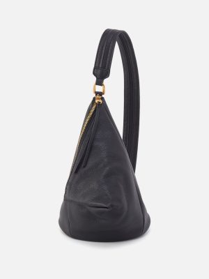 Sway Small Sling In Pebbled Leather - Black