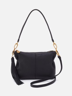 Kori Crossbody in Pebbled Leather - Black