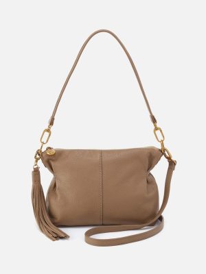 Kori Crossbody in Pebbled Leather - Cedar Sagebrush