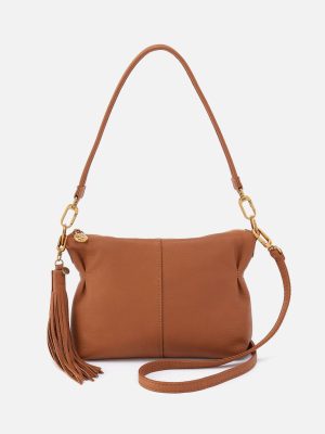 Kori Crossbody in Pebbled Leather - Warm Honey