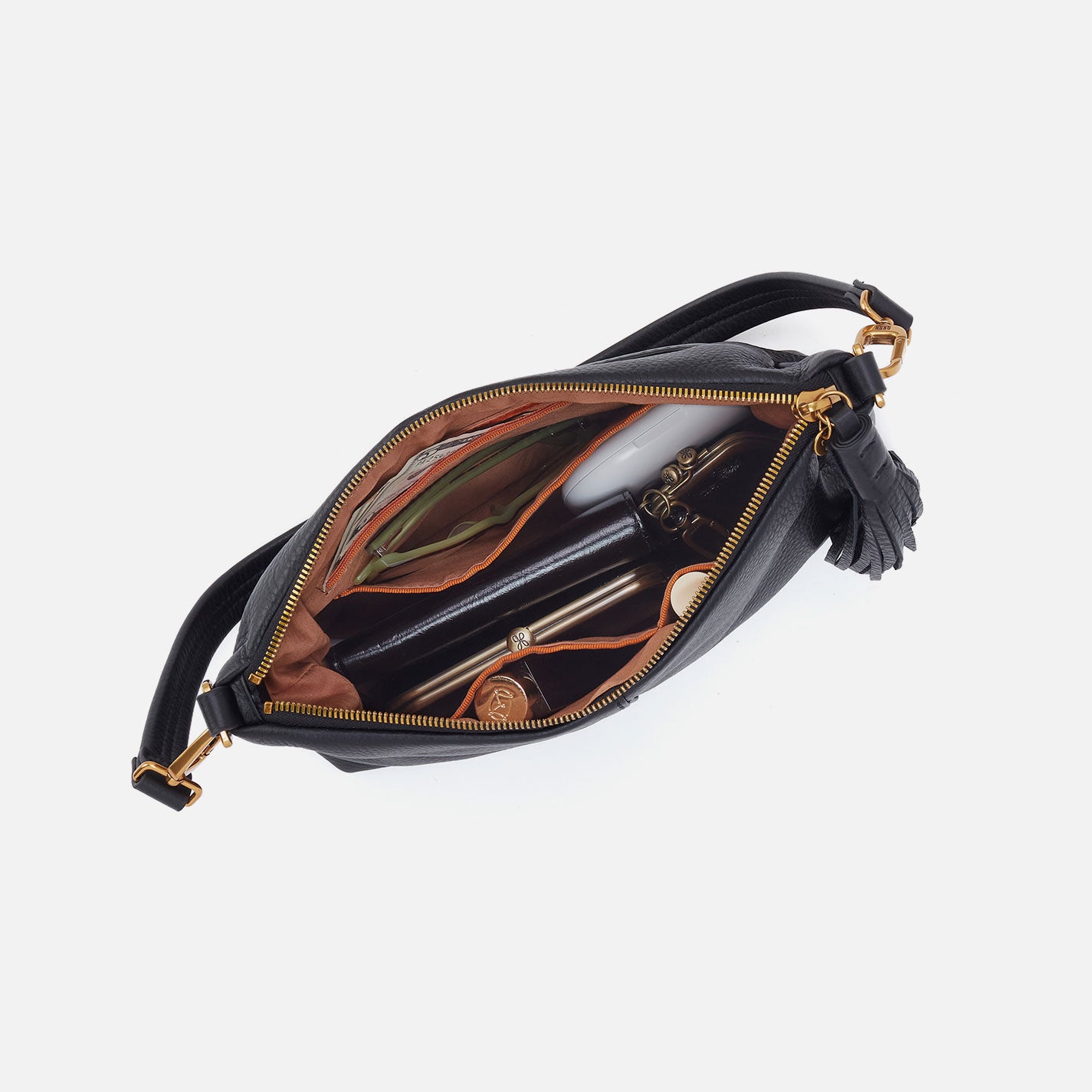 Kori Crossbody In Metallic Leather - Saddle Stardust - Image 4