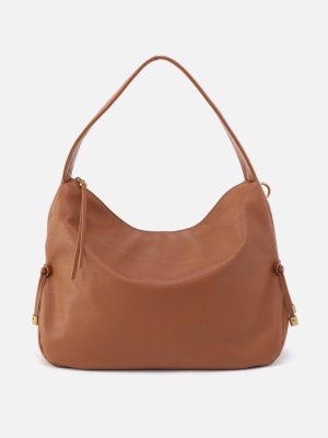 Kori Hobo in Pebbled Leather - Warm Honey