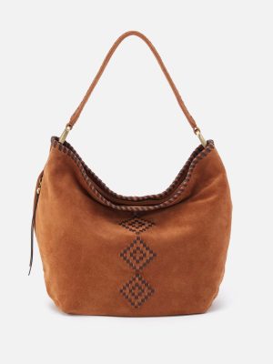 Harley Hobo in Suede Leather - Oak Barrel