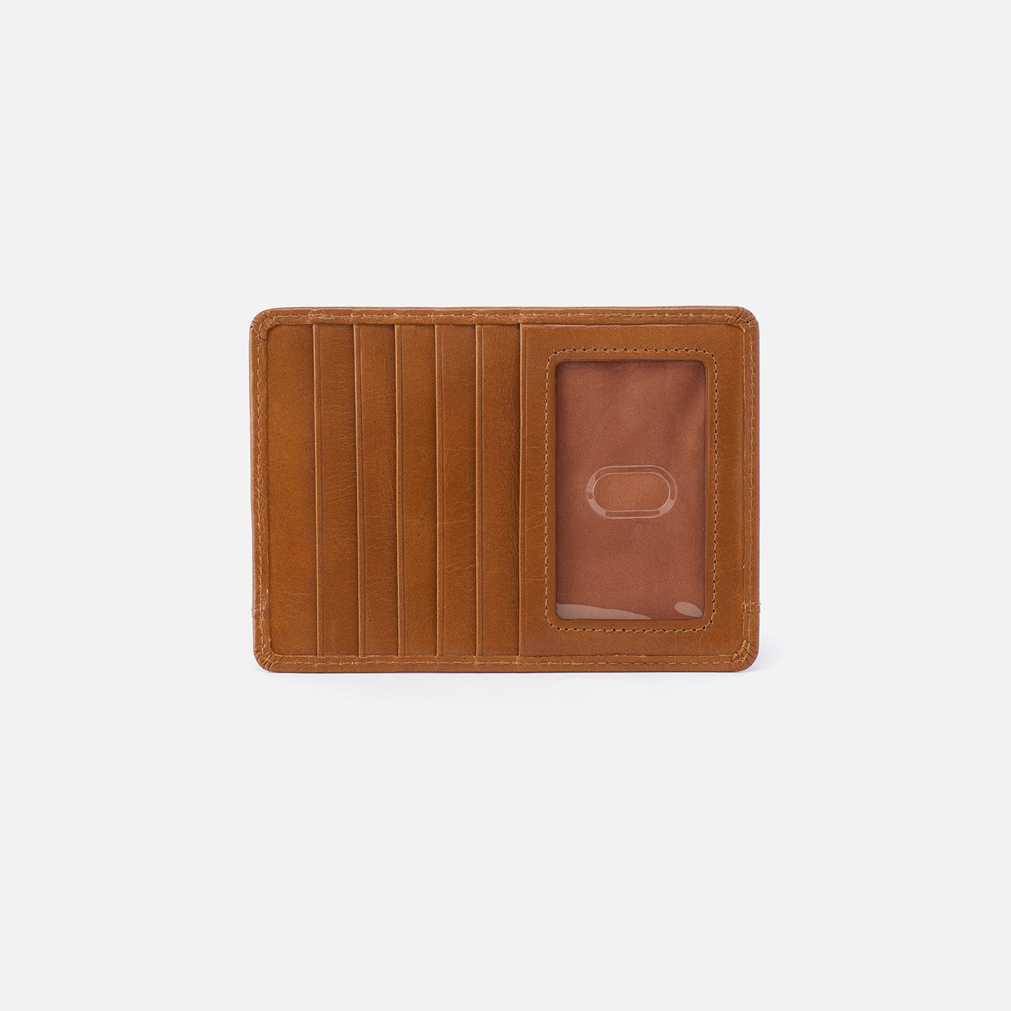 Euro Slide Card Case in Polished Leather - Truffle