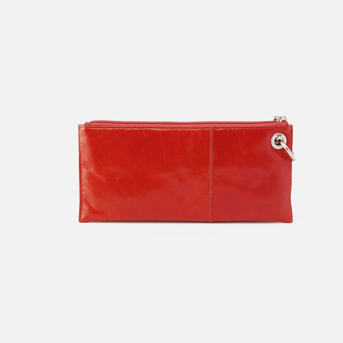 Vida Wristlet In Polished Leather - Grenadine - Image 4