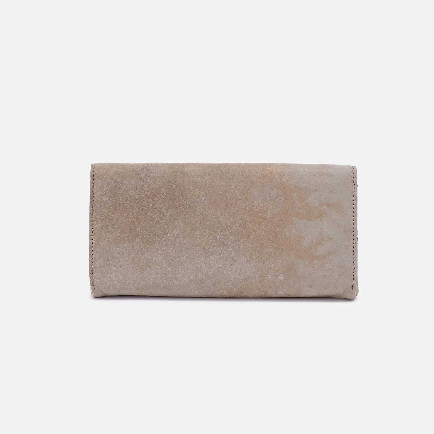 Rachel Continental Wallet in Nubuck Leather - Golden Granite - Image 3