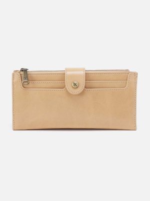 Dunn Continental Wallet in Polished Leather - Desert Sand