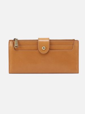 Dunn Continental Wallet in Polished Leather - Natural
