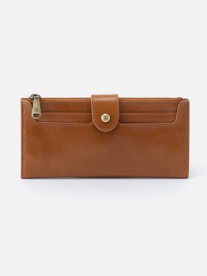 Dunn Continental Wallet in Polished Leather - Truffle