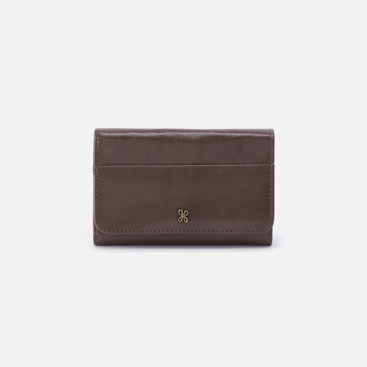 Jill Trifold Wallet in Polished Leather - Hearthstone