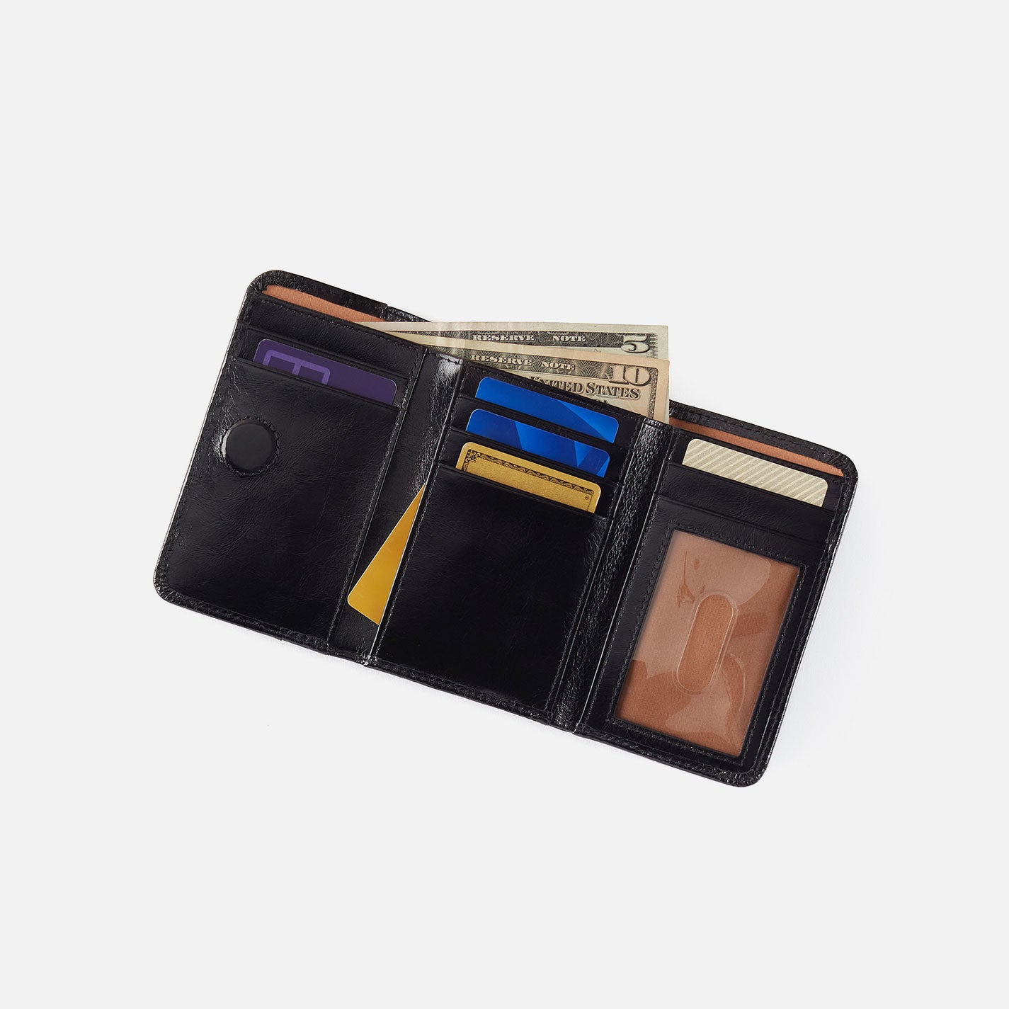 Jill Trifold Wallet In Printed Leather - Summer Safari - Image 2