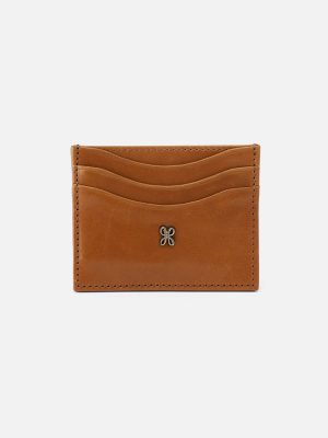 Max Card Case in Polished Leather - Truffle