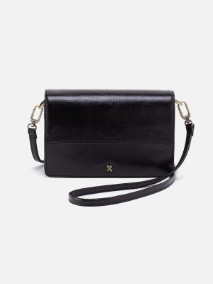 Jill Crossbody In Polished Leather - Black