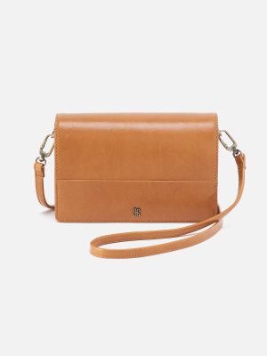 Jill Crossbody In Polished Leather - Natural