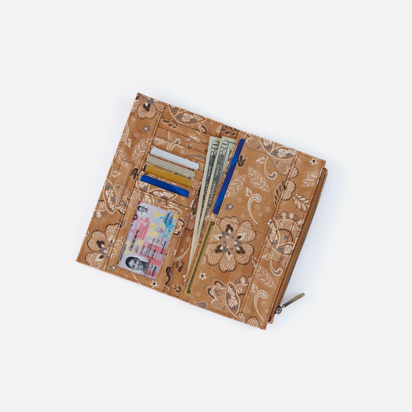 Jill Large Bifold Wallet in Printed Leather - Country Road Bloom - Image 2