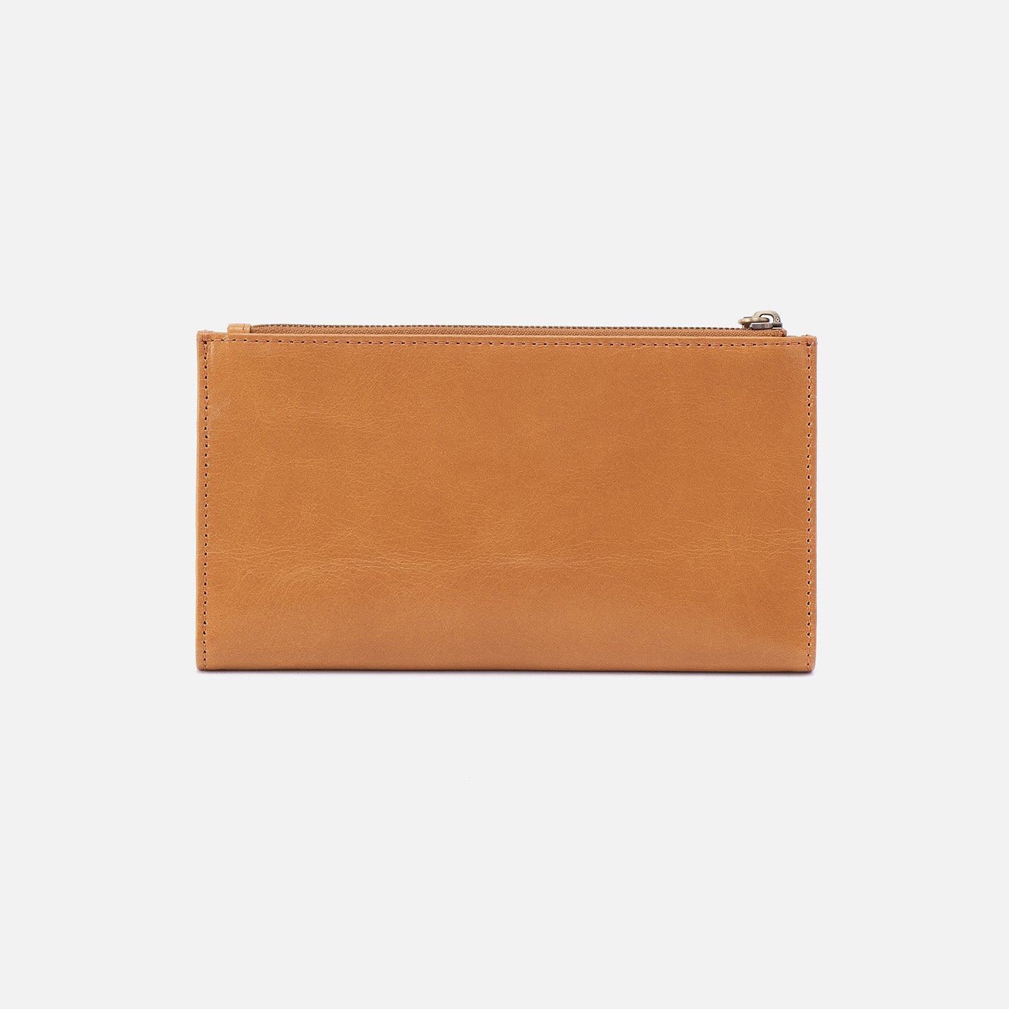 Jill Large Bifold Wallet in Polished Leather - Natural - Image 4