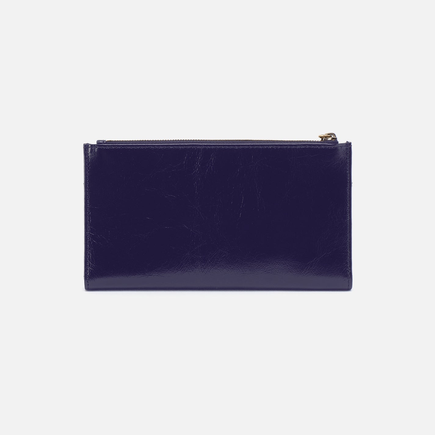 Jill Large Bifold Wallet in Polished Leather - Winter Violet - Image 3