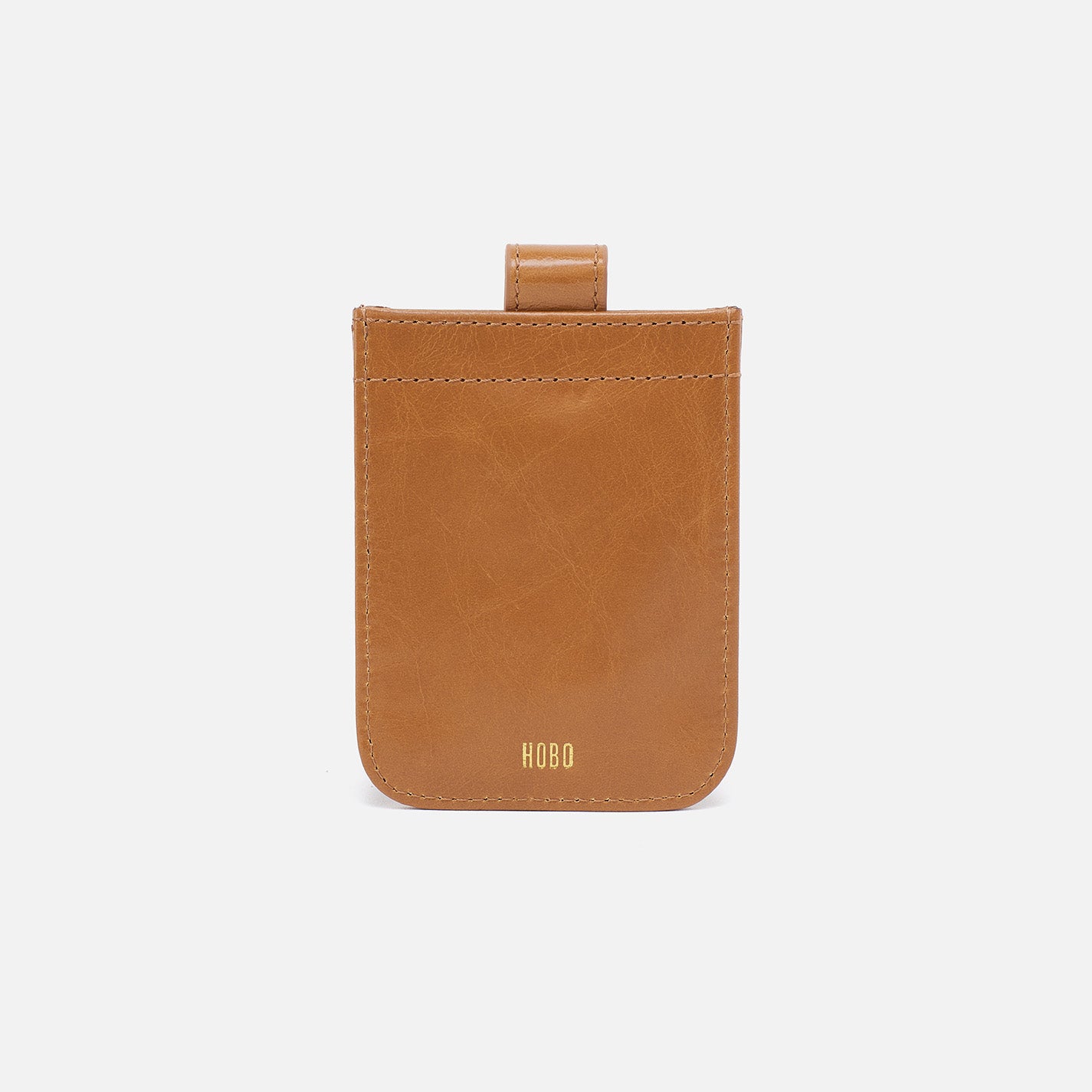 Dunn Card Case In Polished Leather - Natural - Image 2