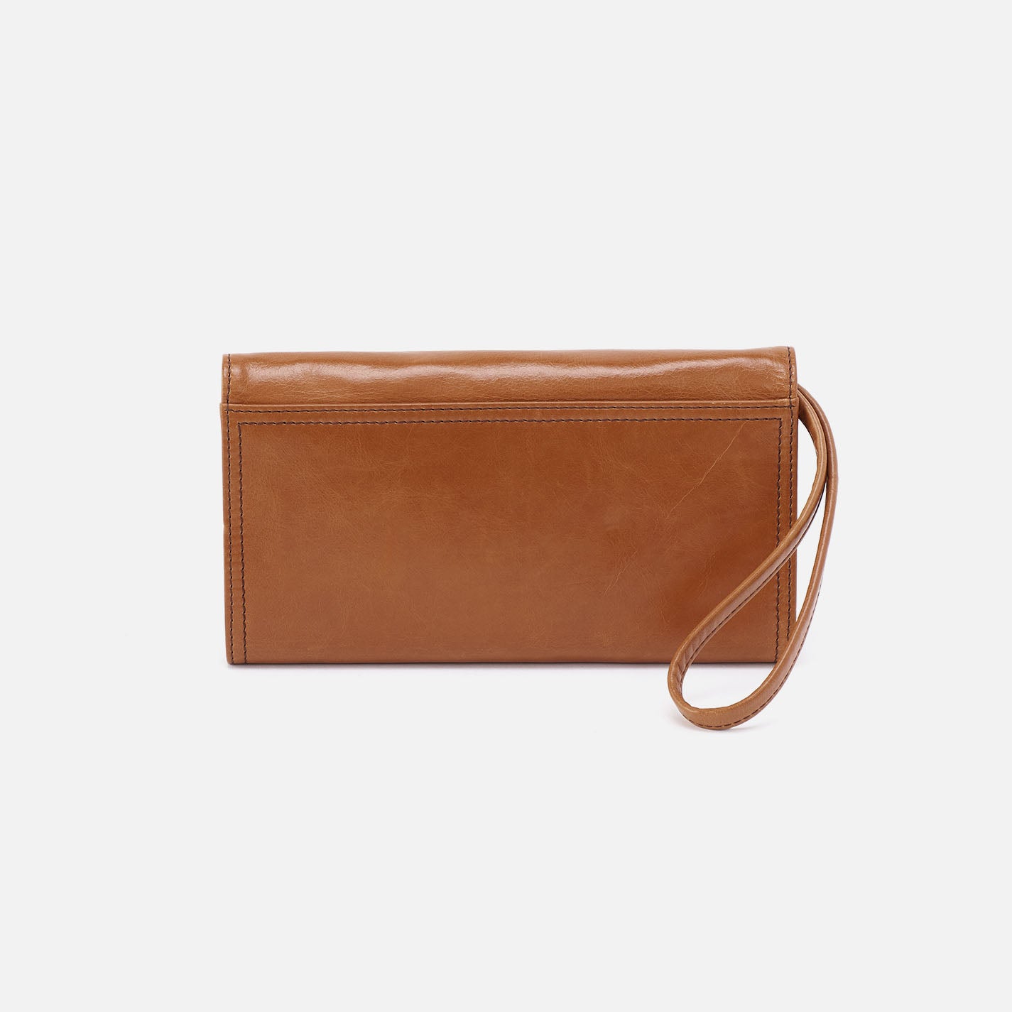 Romy Wallet Crossbody in Polished Leather - Truffle - Image 6