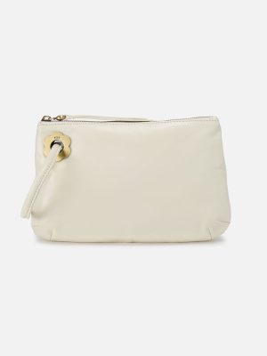 Daisy Daze Large Wristlet In Polished Leather - Lily