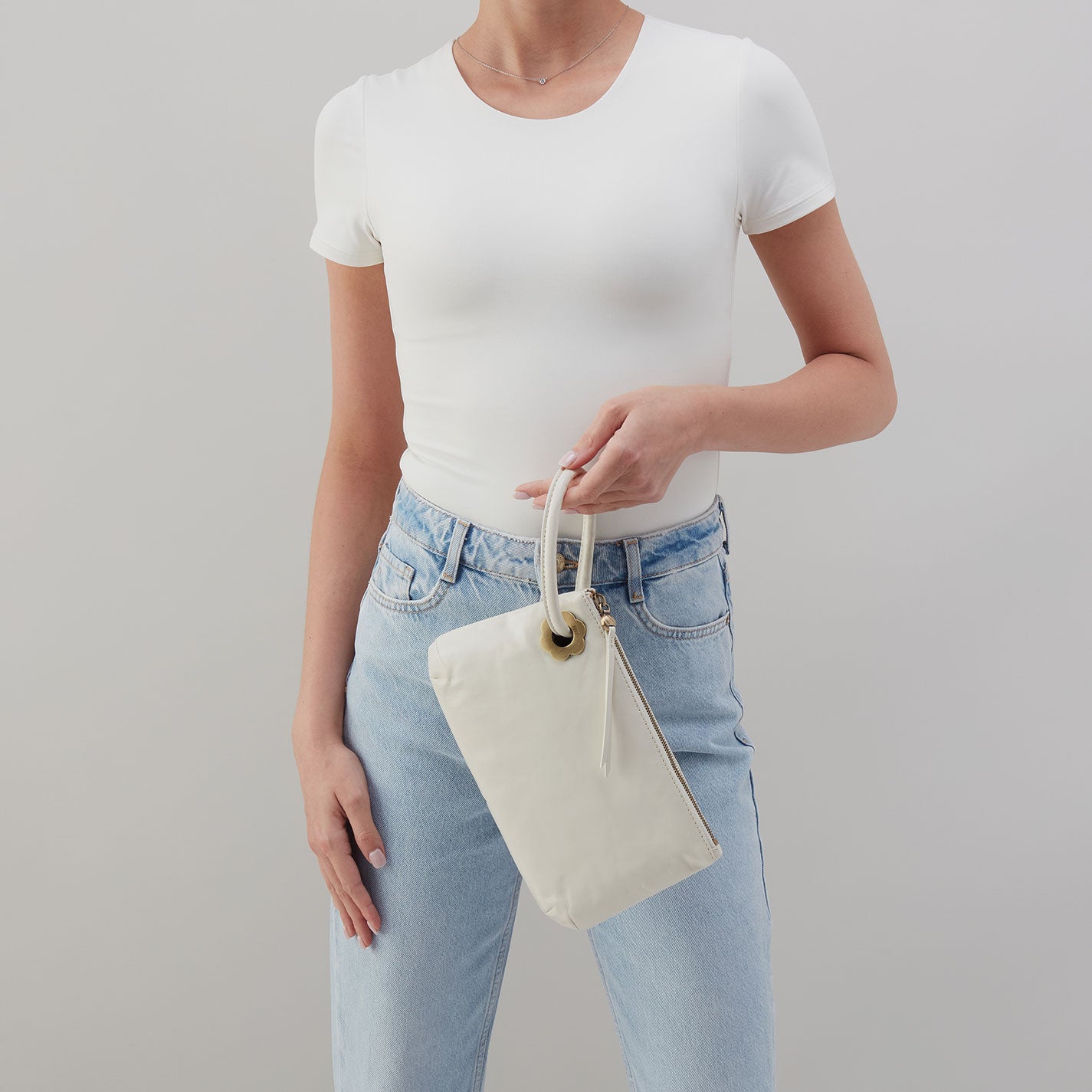 Daisy Daze Large Wristlet In Polished Leather - Lily - Image 3