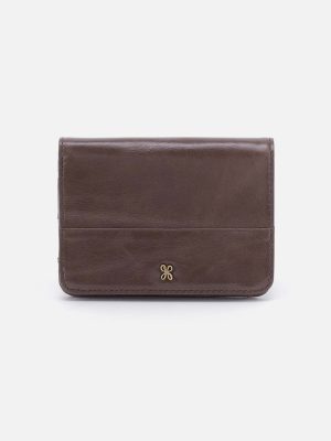 Jill Bifold Wallet in Polished Leather - Hearthstone