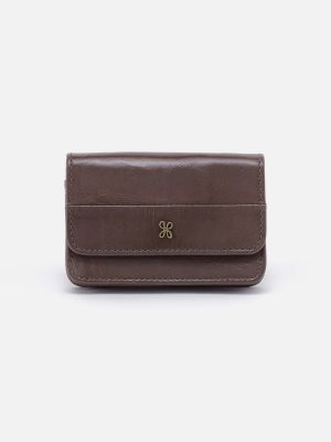 Jill Flap Card Case in Polished Leather - Hearthstone