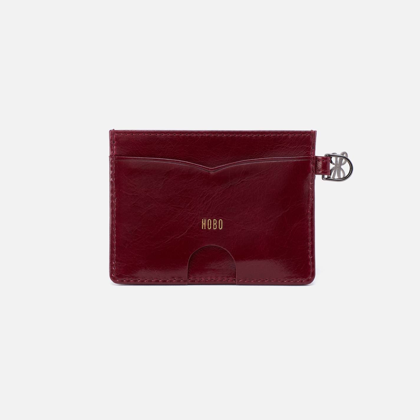 Charmed Card Case in Polished Leather - Saddleberry - Image 3