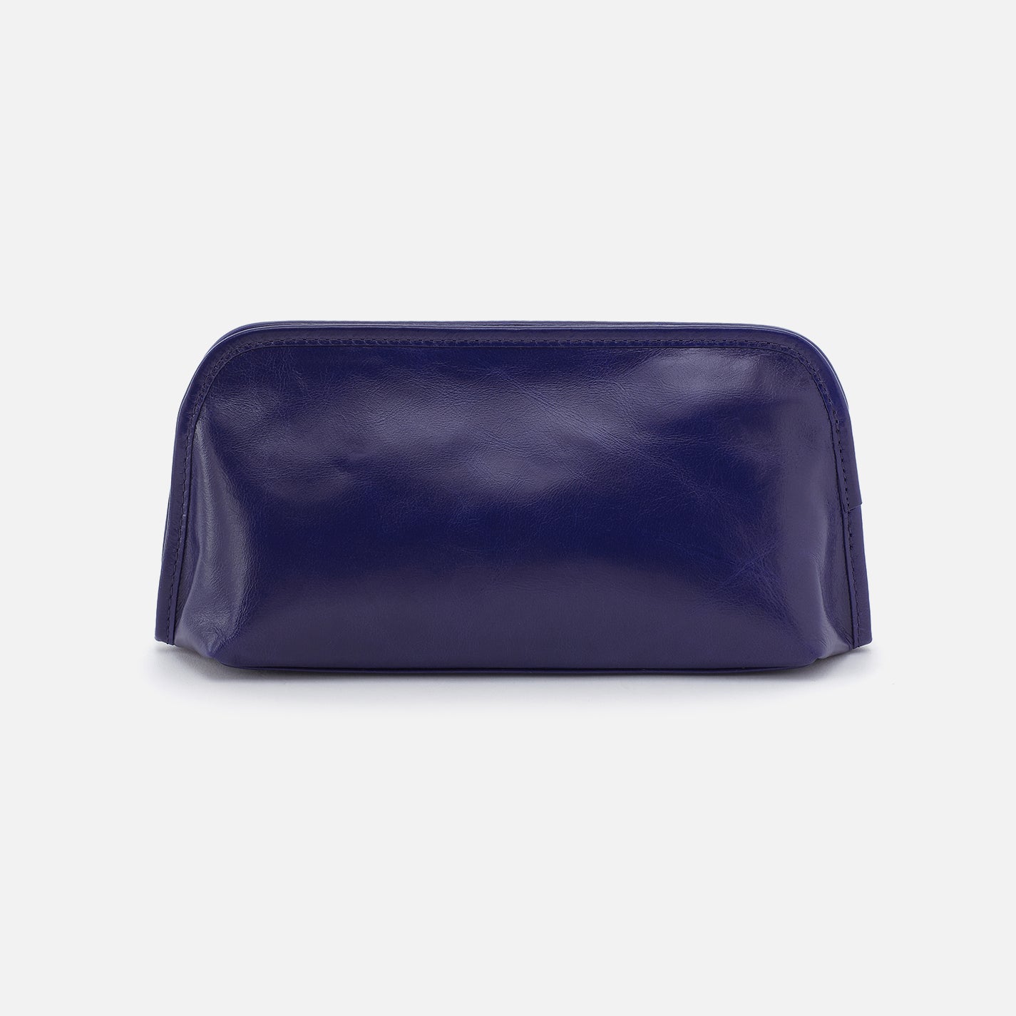 Beauty Brush Case in Polished Leather - Winter Violet - Image 3