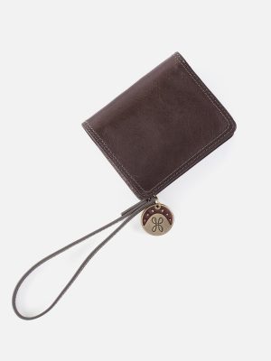 Coin Wristlet Wallet in Polished Leather - Hearthstone