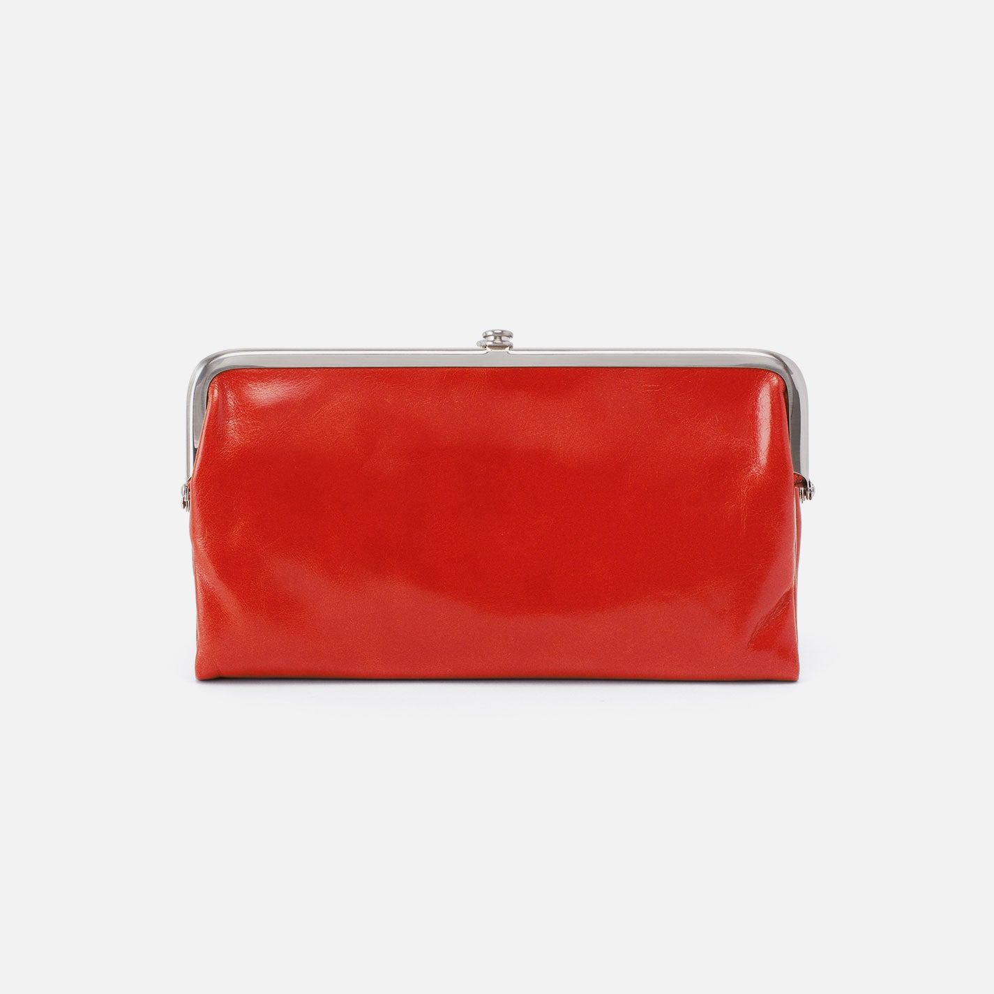 Lauren Clutch-Wallet In Polished Leather - Grenadine - Image 6