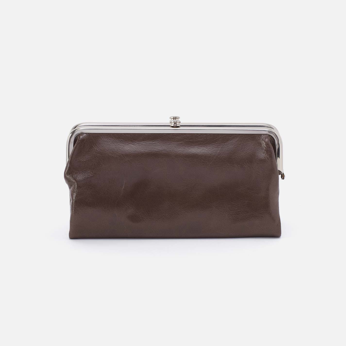 Lauren Clutch-Wallet in Polished Leather - Hearthstone