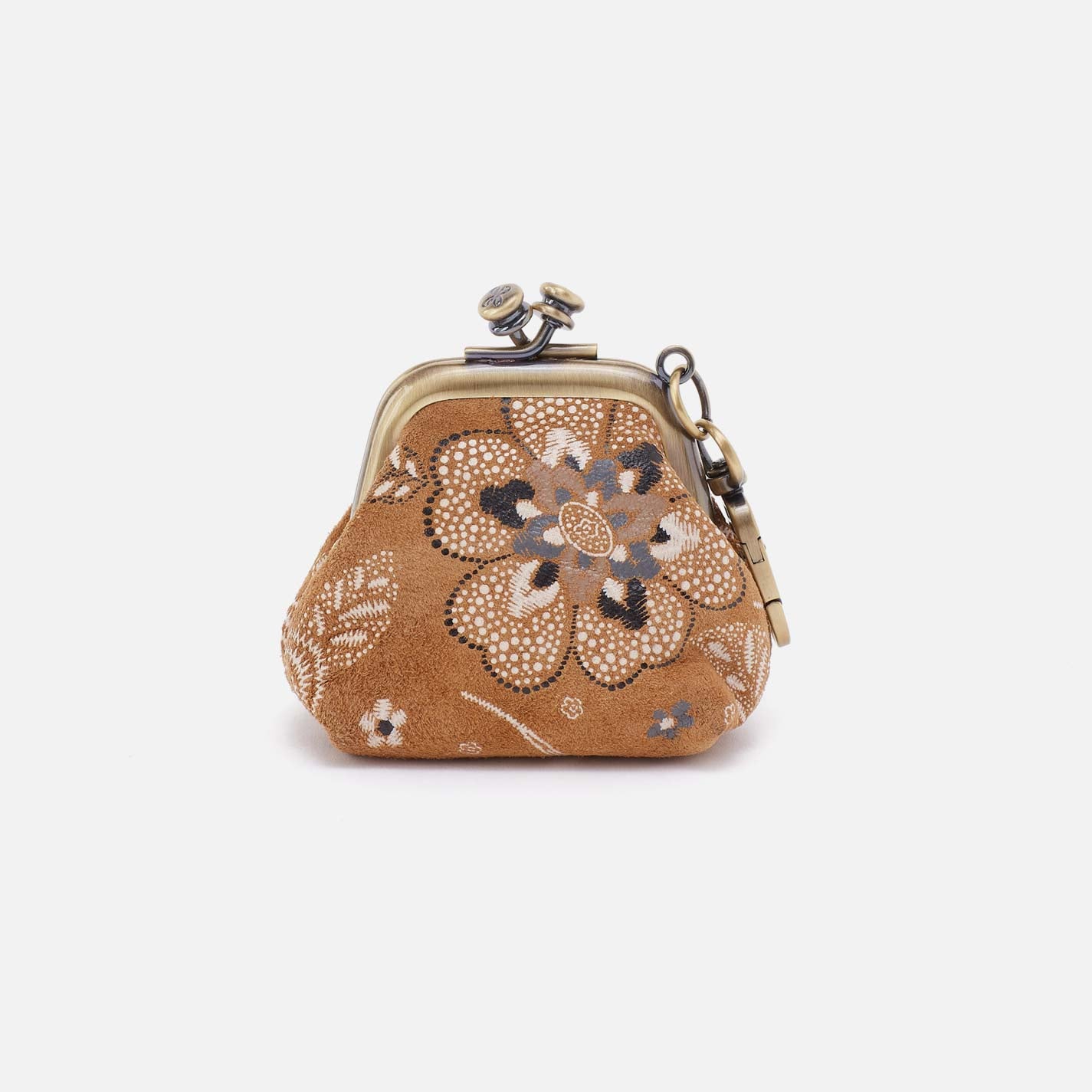 Run Frame Pouch in Printed Leather - Country Road Bloom - Image 4