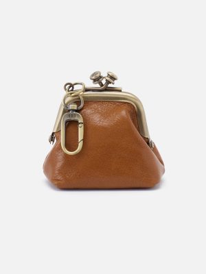 Run Frame Pouch in Polished Leather - Truffle