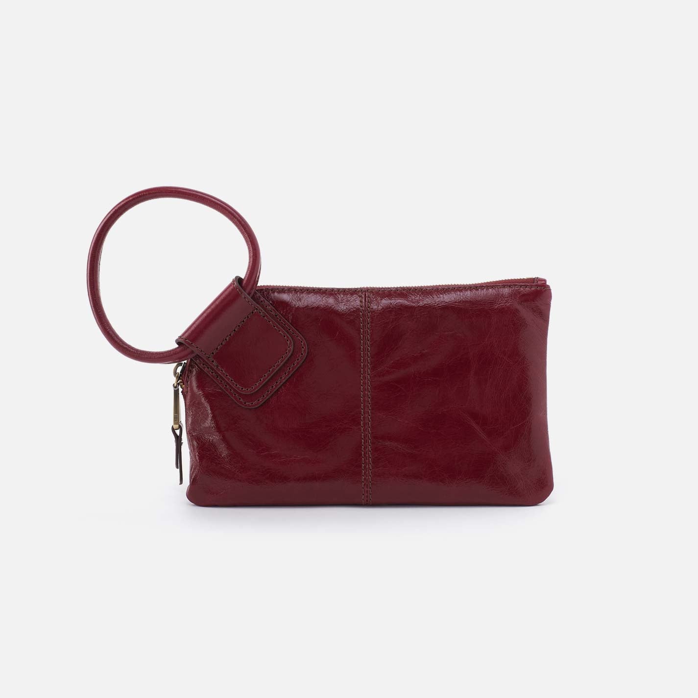 Sable Wristlet in Polished Leather - Saddleberry